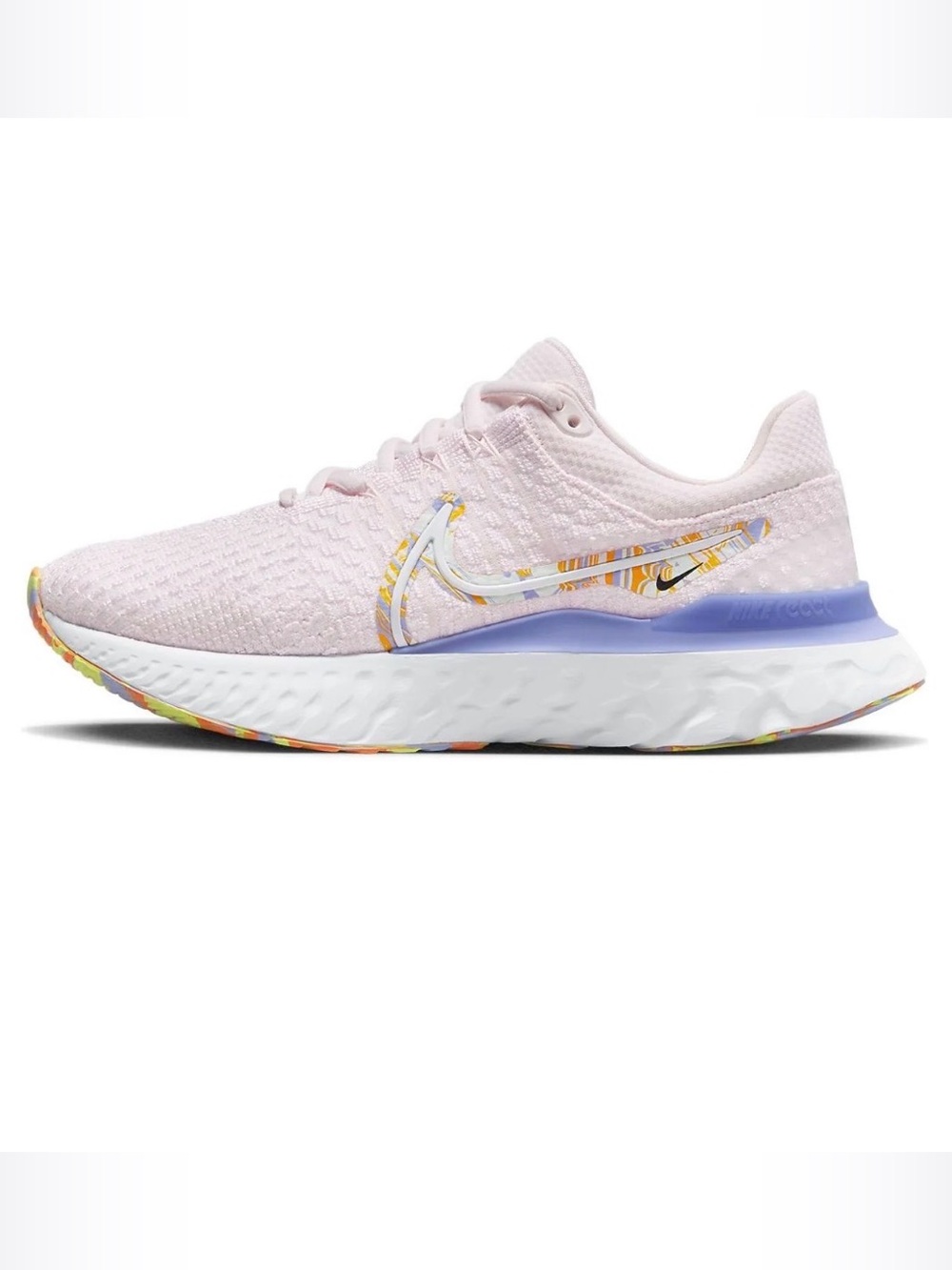 Unisex Nike React Infinity Run Flyknit 3 ‘Soft Pink Marble’/Purple 10.5W/9M